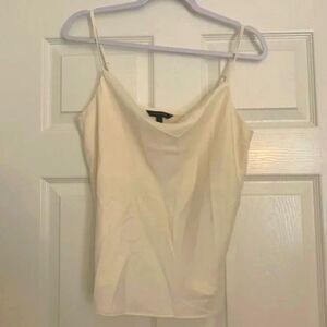 Nwot Banana Republic Ivory Drape Neck Blouse